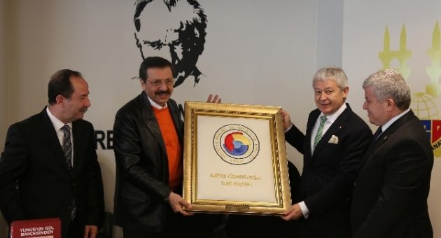 Tobb Başanı Hisarcıklıoğlu, Etso’yu Ziyaret Etti