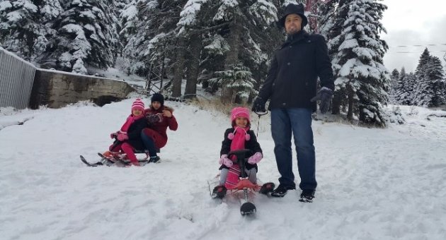Uludağ’da Kar Kalınlığı 15 Santimetreye Ulaştı
