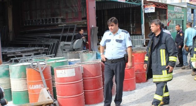 Varil Bomba Gibi Patladı: 1 Yaralı