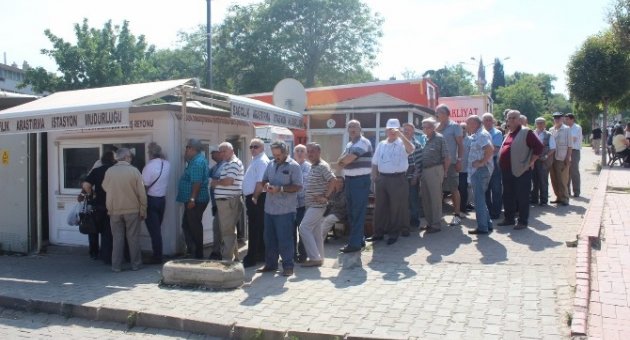 Vatandaşlar Kiraz İçin Kuyruğa Girdi
