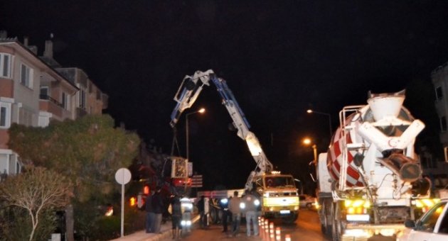 Vinç Kasasından Düşen Forklift Korkuttu