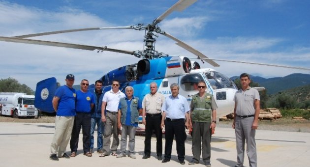 Yangın Helikopteri Göreve Başladı
