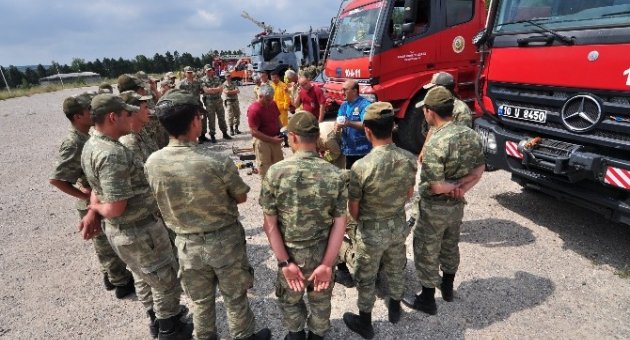 Yangın Sezonu Öncesi Askeri Birliklere Eğitim