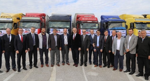 Yardım Tır’ları Suriyeli Yetimler İçin Yola Çıktı