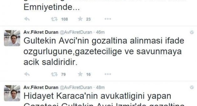 Yazar Ve Avukat Gültekin Avcı Gözaltına Alındı