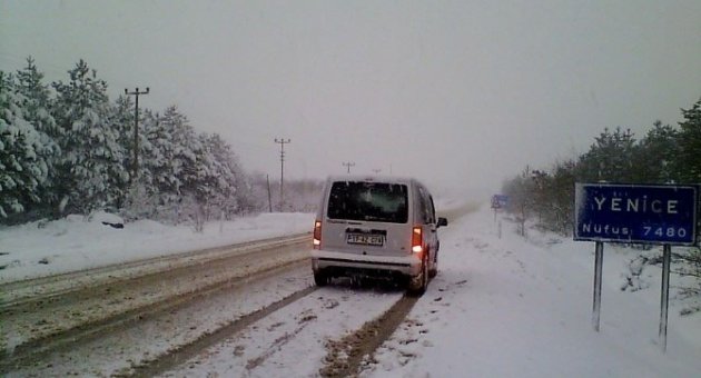 Yenice’de Kar Tatili Uzatıldı
