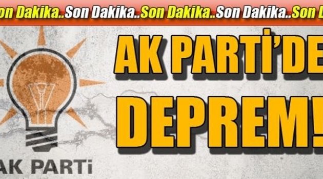 Çanakkale AK Parti İl Yönetimi Görevden Alındı