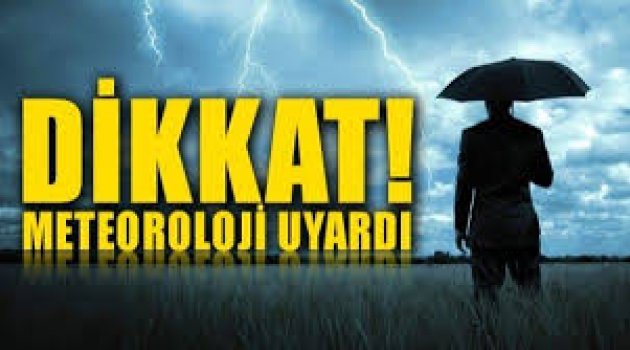 Çanakkale İçin Meteoroloji'den Sağanak Yağış Uyarısı