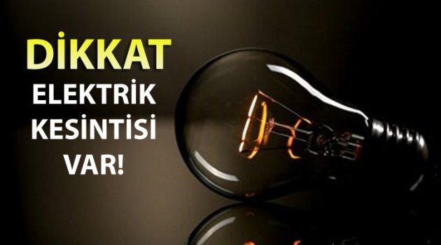 ÇANAKKALE MERKEZ ve ilçesin'de  11 Kasım'da nerelerde elektrik kesintisi olacak?
