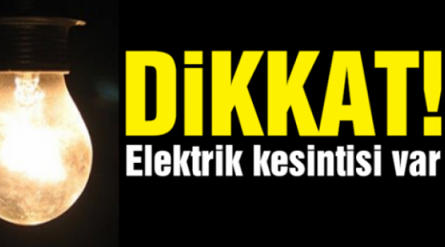 Çanakkale'de Elektrik Kesintisi...