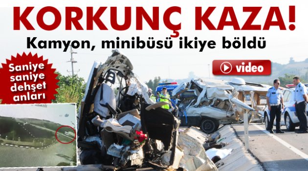 Çanakkale'de  Feci Kaza Böyle Görüntülendi.. (GÖRÜNTÜLÜ HABER)