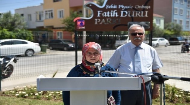 Çanakkaleli Şehidin Adı Parkta Yaşayacak