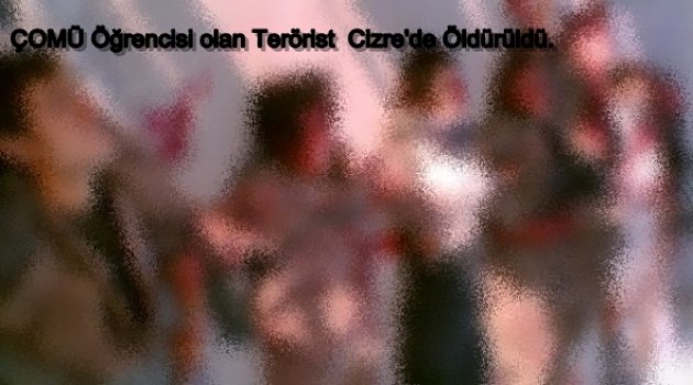 ÇOMÜ Öğrencisi olan Terörist Cizre'de Öldürüldü.