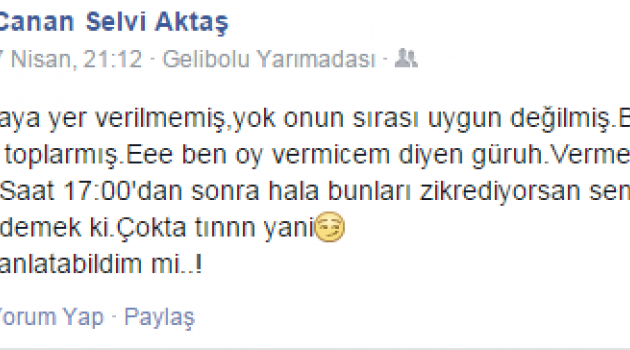 GELİBOLU AK PARTİ KADIN KOLLARINDAN MANİDAR AÇIKLAMA