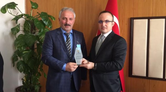GÖKÇEADA İLÇE BAŞKANI TURAN'I ZİYARET ETTİ