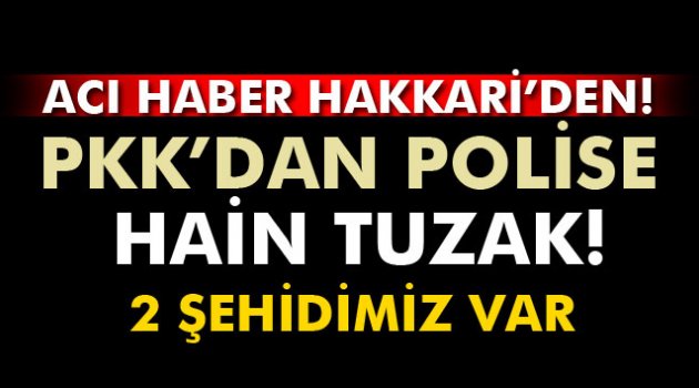 Hakkari’de hain tuzak! 2 şehit
