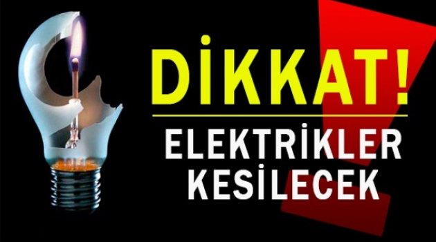 İlçelerde Elektrik Kesintisi