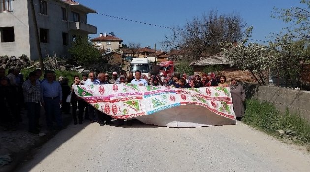 Köylü Kadınlardan Bayıltan Yol Kapatma Eylemi