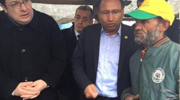Milletvekili Purçu Çadırda Soğuktan Ölen Vatandaşın Ailesini Ziyaret Etti