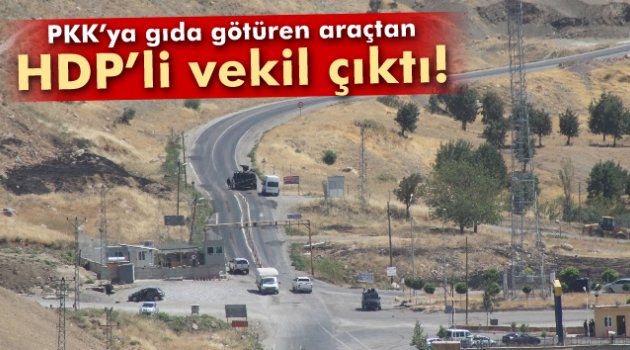 PKK’ya gıda götüren araçtan HDP’li vekil çıktı