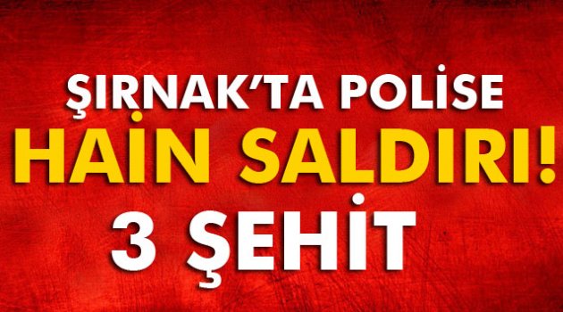 Polise hain saldırı: 3 Şehit