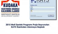 2015 Mali Destek Programı Proje Başvuruları Kays Üzerinden Alınmaya Başladı