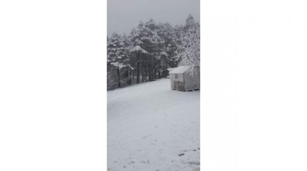 Yenice'de Kar Yağışı