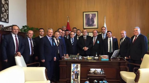 ZİRAAT ODASI BAŞKANLARI MECLİS’TE TURAN’I ZİYARET ETTİ