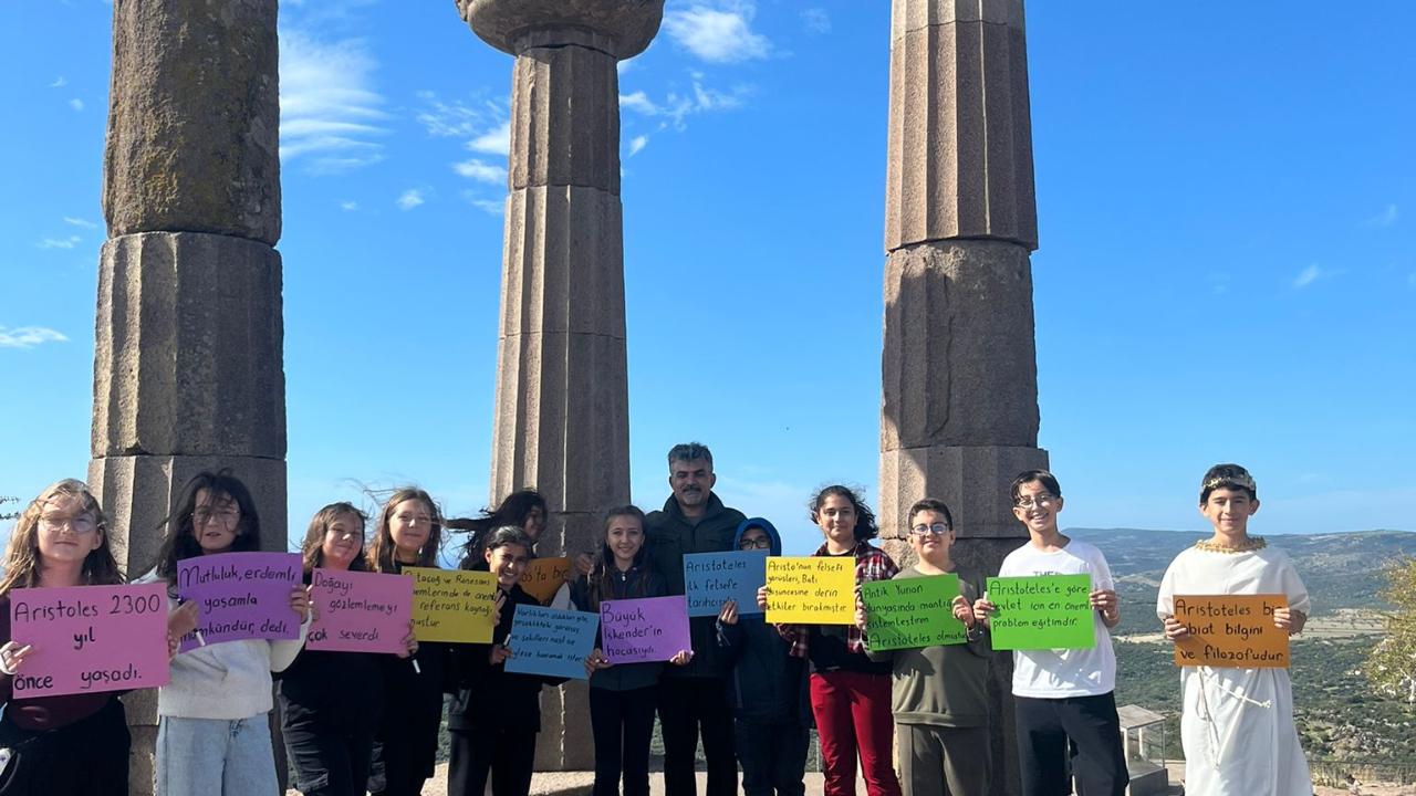 ATATÜRK ORTAOKULU’NDAN İLGİ ÇEKEN PROJE:  “İDA’NIN ANTİK RUHUNA YOLCULUK”