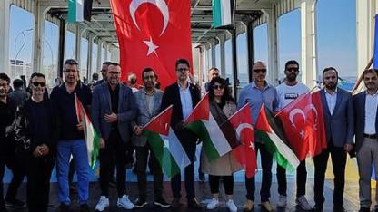 ÇOMÜ, GAZZE'YE DESTEK ETKİNLİĞİNDE ÖN SAFTA YER ALDI