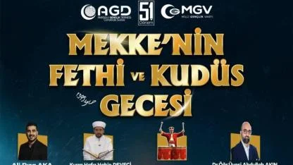 AGD–MGV’den Çanakkale’de “Mekke’nin Fethi ve Kudüs Gecesi” Programı