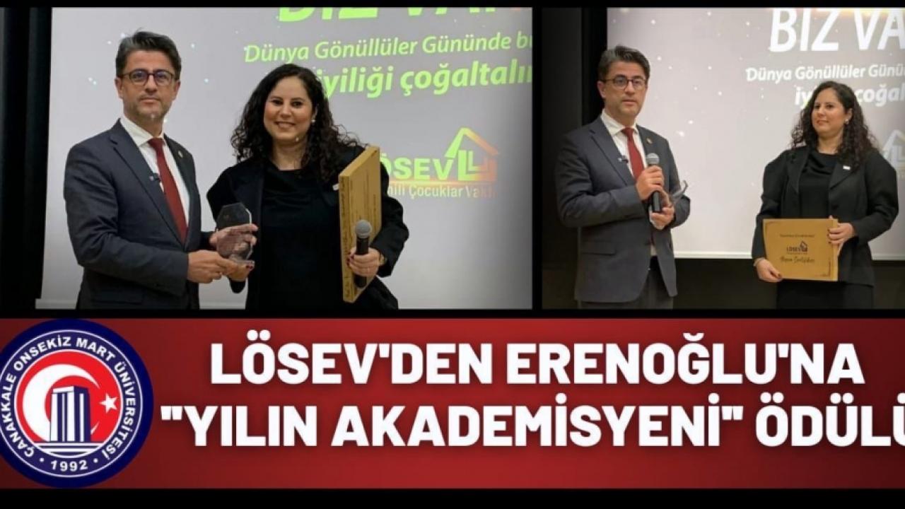 Türkiye’de Yılın Akademisyeni Ödülü, ÇOMÜ Rektörü Prof. Dr. R. Cüneyt Erenoğlu’na Takdim Edildi