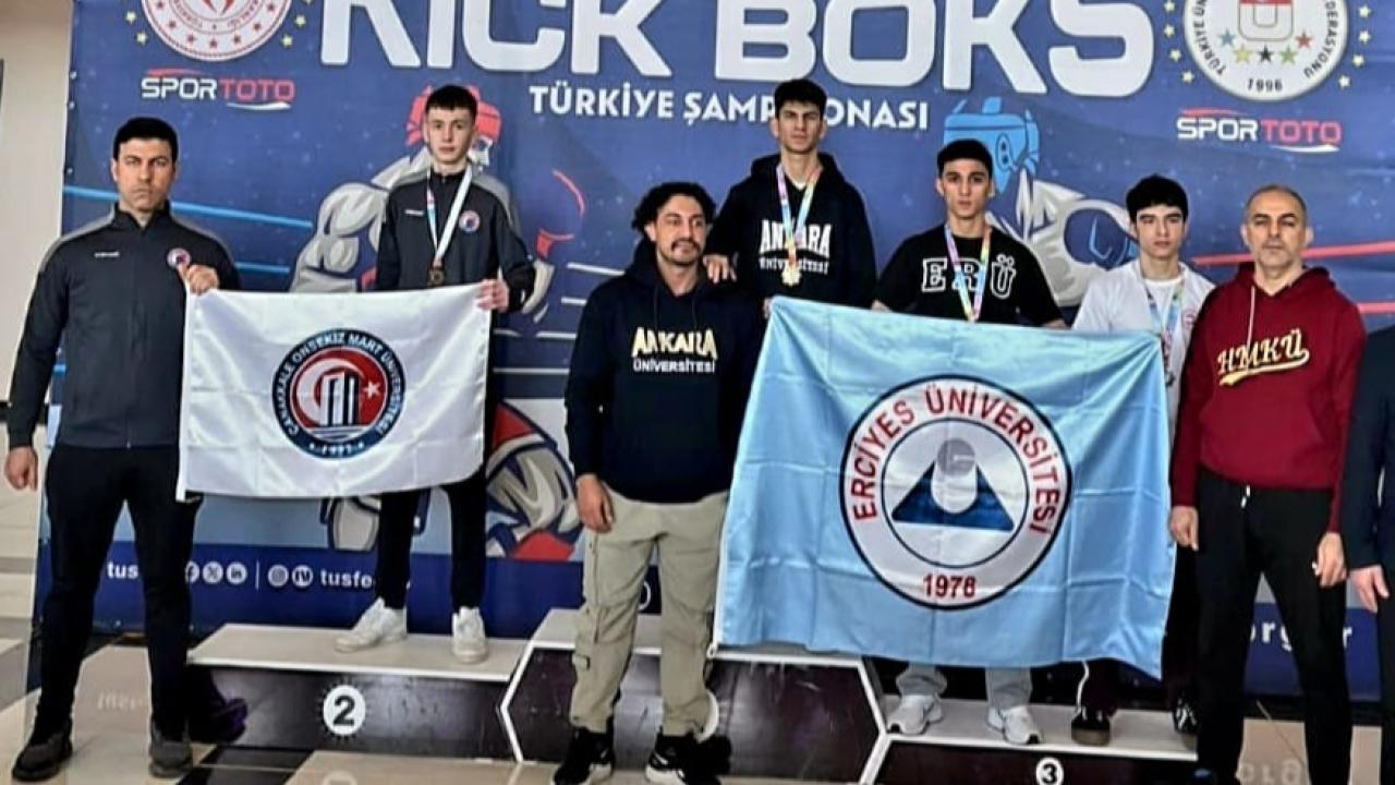 ÇOMÜ, Üniversiteler Ligi Kick Boks Türkiye Şampiyonası’nda Finale Yükseldi
