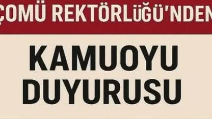 ÇOMÜ’den usulsüzlük iddialarına soruşturma