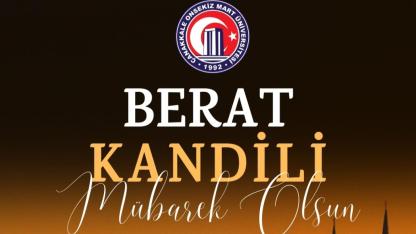 ÇOMÜ Rektörü Prof. Dr. R. Cüneyt Erenoğlu’nun Berat Kandili Mesajı