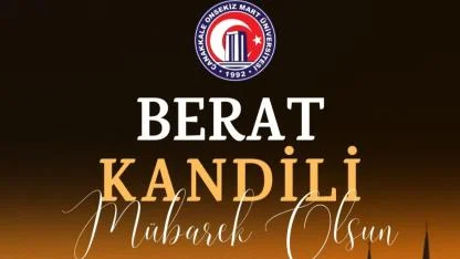 ÇOMÜ Rektörü Prof. Dr. R. Cüneyt Erenoğlu’nun Berat Kandili Mesajı