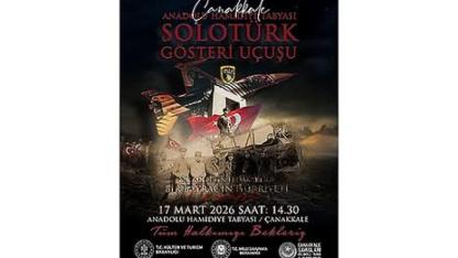 SOLOTÜRK ÇANAKKALE SEMALARINDA GÖSTERİ UÇUŞU YAPACAK