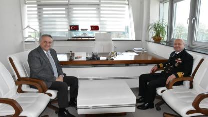 Boğaz ve Garnizon Komutanı Mustafa Biçen’den, Gestaş Genel Müdürü Hasan İlhan Yürükçü’ye Nezaket Ziyareti