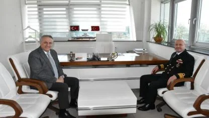 Boğaz ve Garnizon Komutanı Mustafa Biçen’den, Gestaş Genel Müdürü Hasan İlhan Yürükçü’ye Nezaket Ziyareti