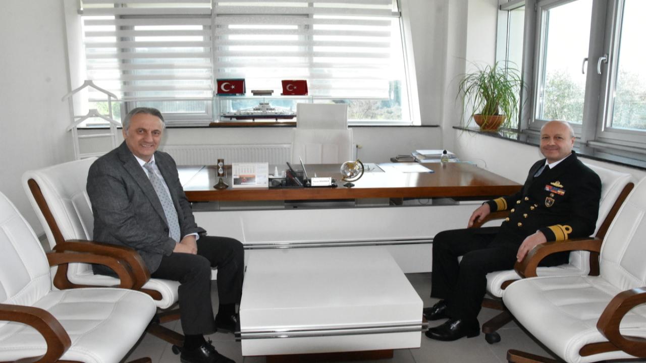 Boğaz ve Garnizon Komutanı Mustafa Biçen’den, Gestaş Genel Müdürü Hasan İlhan Yürükçü’ye Nezaket Ziyareti