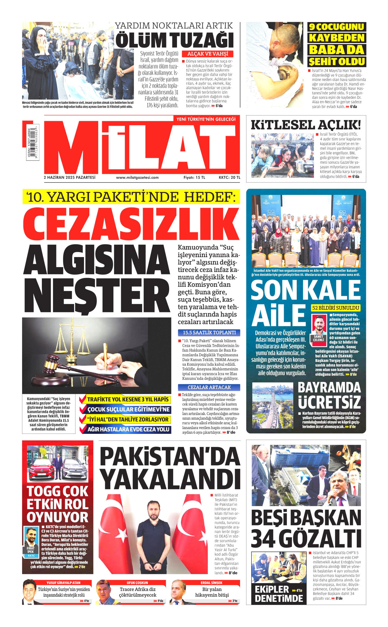 MİLAT Gazete Manşeti