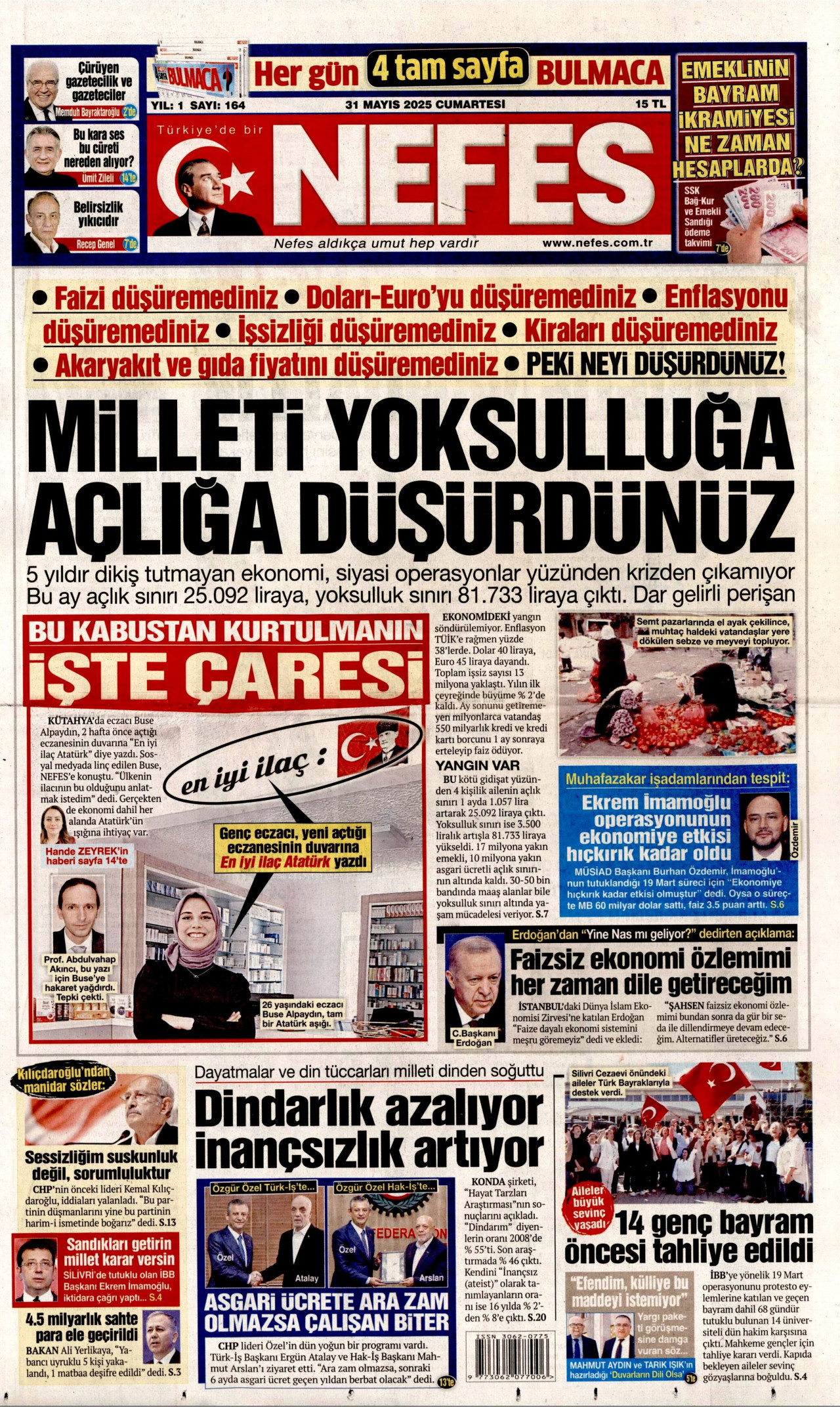NEFES Gazete Manşeti
