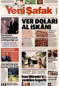 Yeni Şafak Gazetesi Gazete Manşeti